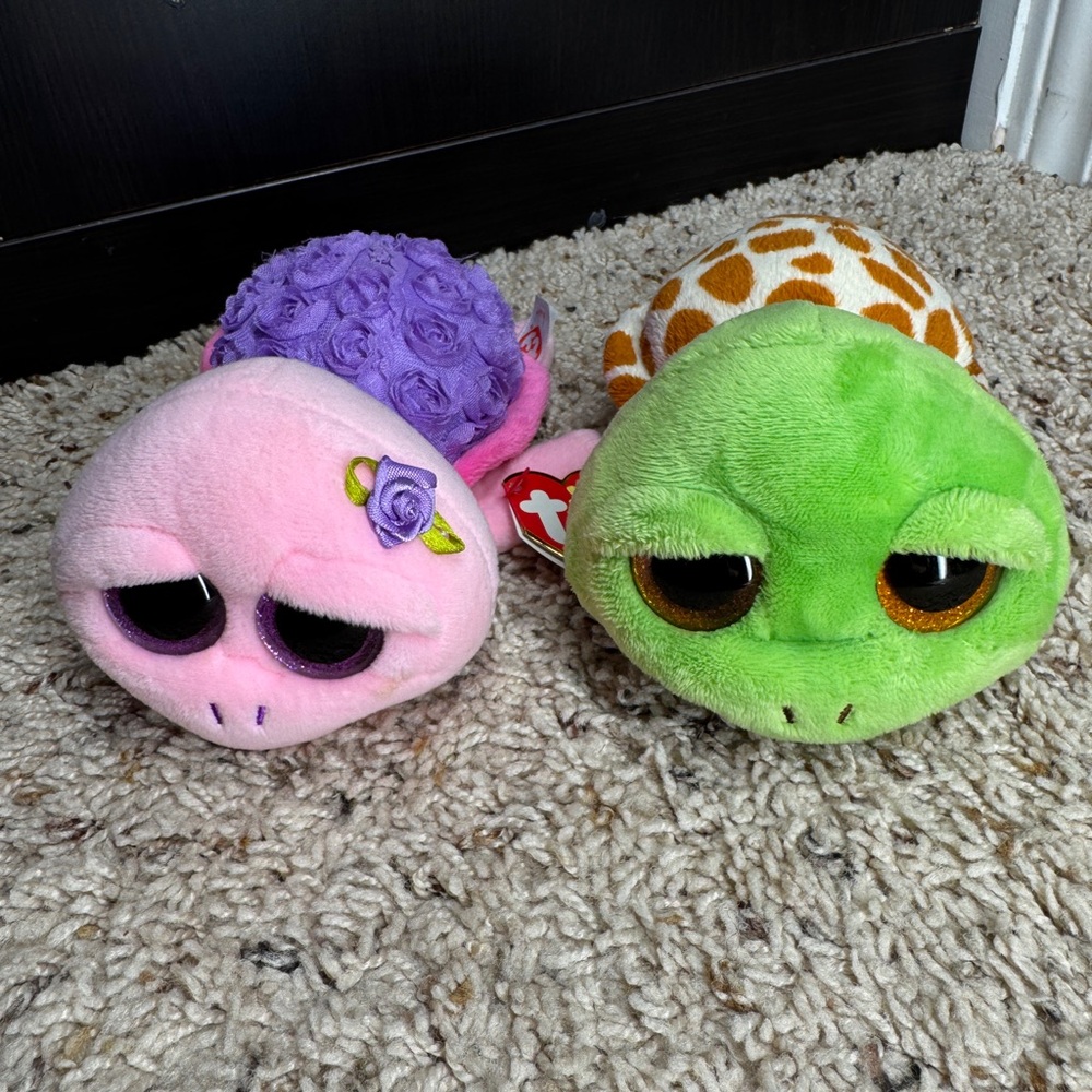 Ty Beanie Boos "Rosie" & Zippy the Turtle